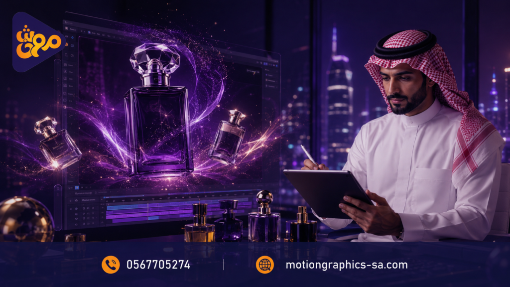 موشن جرافيك لمتاجر العطور والجمال